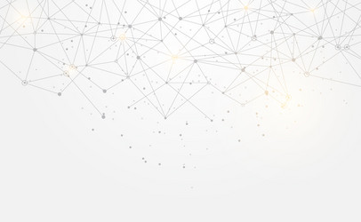 modern abstract network science connection vector image