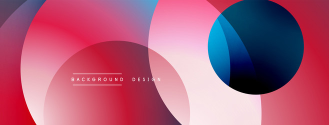 background design with overlapping circular vector image