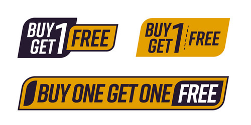 Buy one get limited time only to shop now bogo vector