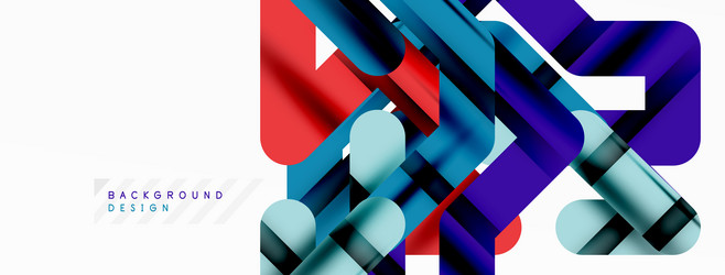 dynamic colorful lines minimal abstract background vector image