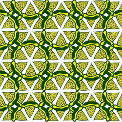 Lime seamless pattern hand drawn background vector