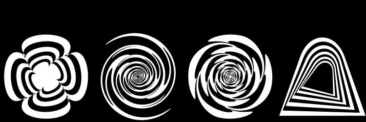 abstract op-art element optical visual art vector image