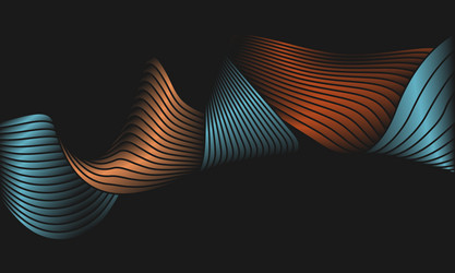abstract wave background the effect of dynamic vector image