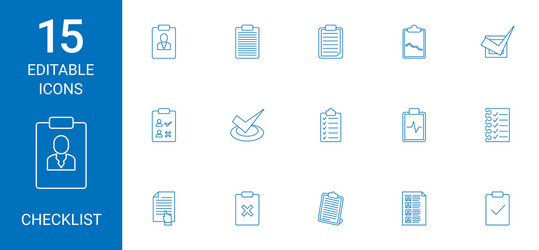 checklist icons vector