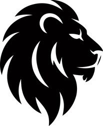 lion logo design symbol of strength and majesty Vector Image