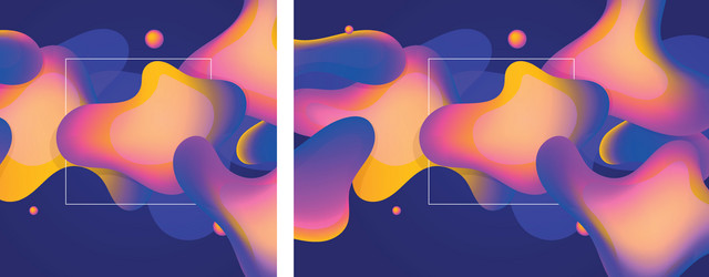 abstract colorful flow shapes background vector image