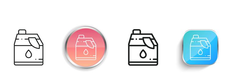cleaner icon thin linear regular and button style vector image