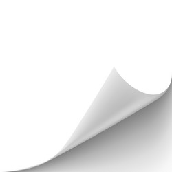 Page Curl with Shadow vector image