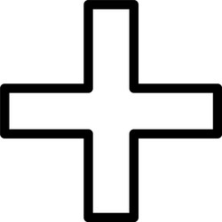 add icon with white background vector image