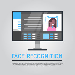 Face recognition technology computer security vector