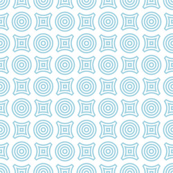 geometric round shape seamless pattern vector image