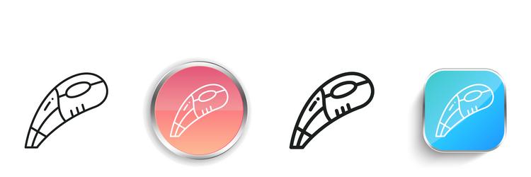 cleaner icon thin linear regular and button style vector image