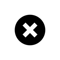 delete icon remove editable stroke simple mobile vector image