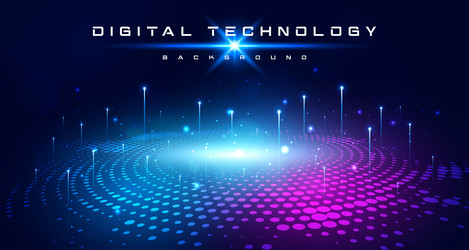 Digital technology speed internet network connect vector