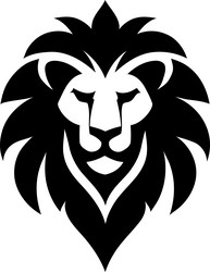 lion logo design symbol of strength and majesty Vector Image