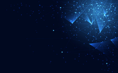modern abstract network science connection vector image
