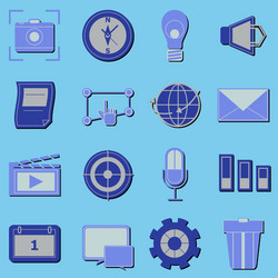create application icons with shadow vector image