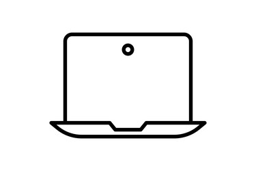 Device icon laptop related vector