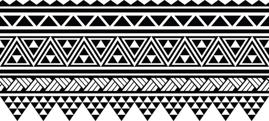 polynesian tattoo tribal band design samoan Vector Image