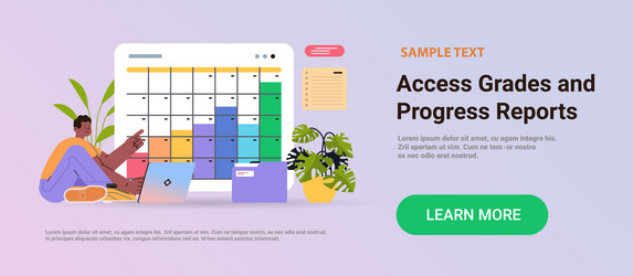 man scheduling job project time management access vector image