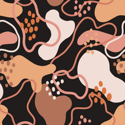 Doodle hand drawn seamless pattern black on white Vector Image