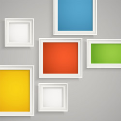 abstract background of color boxes template vector image