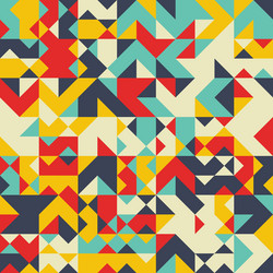 Geometric Mosaic Pattern vector