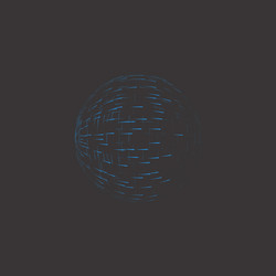abstract circle 3d in empty space futuristic vector image
