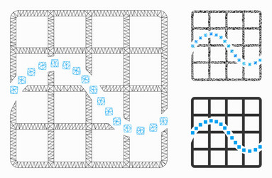 function chart mesh network model vector image
