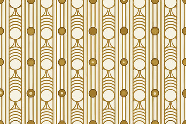 retro geometric art deco pattern with repeating vector image