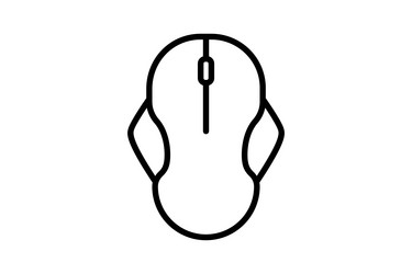 Computer mouse icon related to device vector