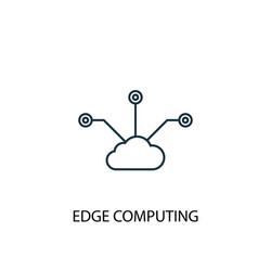 Edge Computing Icon - Network Symbol vector image