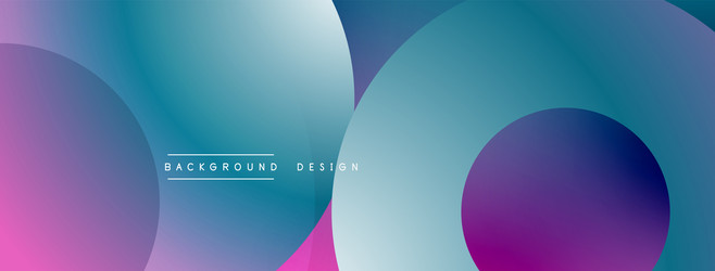 layered circular shapes in vivid colors form vector image