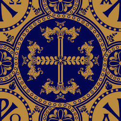 Orthodox Seamless Byzantine Pattern vector image