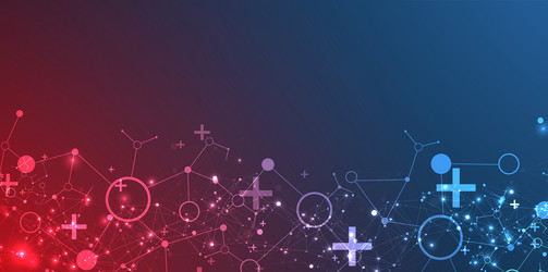 template for science and technology presentation vector image