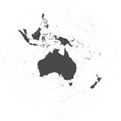 Australia map background for communication vector