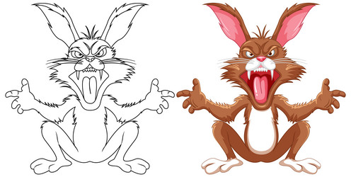Rabbit Crazy Cartoon Vector Images (over 870)