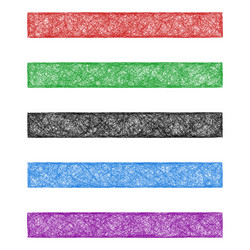 Colored sketch web banner background set vector