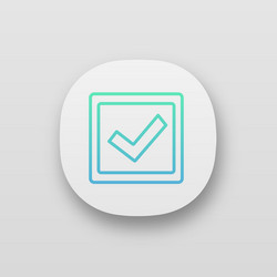 checkbox app icon vector image