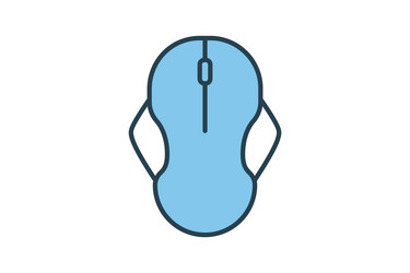 Computer mouse icon related to device vector