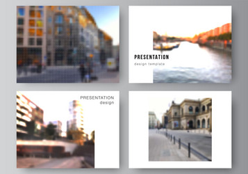 layout presentation slides design vector image