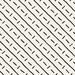seamless pattern with hand drawn lines abstract vector image