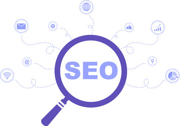 seo optimization to search engine app development vector image