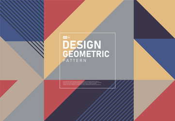 abstract minimal colorful geometric pattern vector image