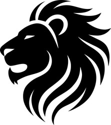 lion logo design symbol of strength and majesty Vector Image