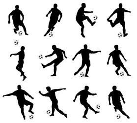 soccer players Vector Image