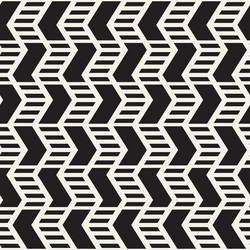 Zigzag Line Pattern - Monochrome vector