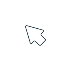 Mouse Cursor Click Arrow Icon vector image