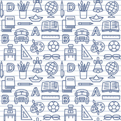 school education background icon set Vector Image