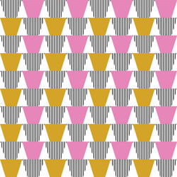 stacked geometric shapes with striped pattern fill vector image